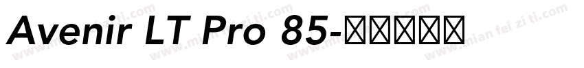 Avenir LT Pro 85字体转换